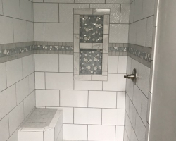 Modernized Bathroom Tile Installation Indianapolis
